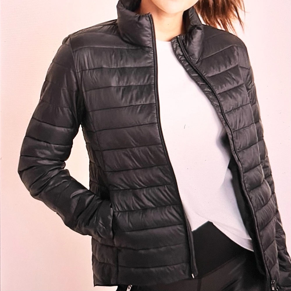 Old Navy Black Packable Puffer Jacket